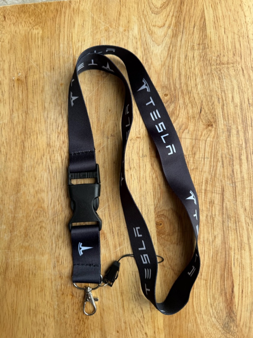 ✨ Tesla Motors Premium Black Neck Lanyard Key ID Badge Holder ✨